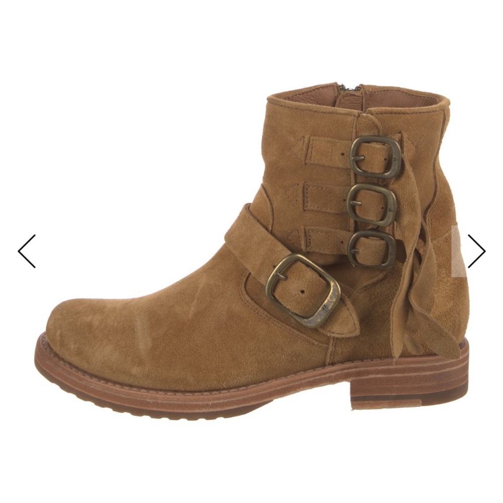Frye Tan Combat & Moto Boots